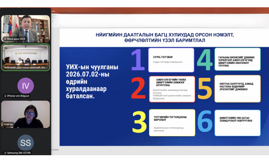 МОНГОЛ УЛС, БҮГД НАЙРАМДАХ АВСТРИ УЛСЫН ЗАСГИЙН ГАЗАР ХООРОНД БАЙГУУЛСАН “НИЙГМИЙН ХАМГААЛЛЫН ТУХАЙ” ХЭЛЭЛЦЭЭРИЙН ТАЛААРХ ЦАХИМ УУЛЗАЛТЫГ ЗОХИОН БАЙГУУЛАВ