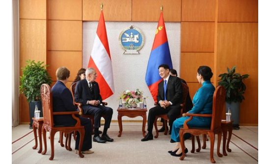 FEDERAL PRESIDENT OF THE REPUBLIC OF AUSTRIA, ALEXANDER VAN DER BELLEN, IS ON A STATE VISIT TO MONGOLIA